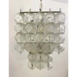 Mid Century Modern Glass Chandelier
