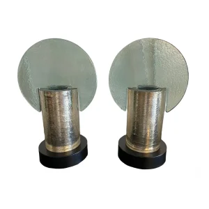 Pair of Contemporary Italian Glass Table Lamps