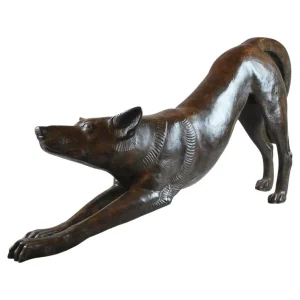 Contemporary Bronze Dog Sculpture by Jacques Talmar