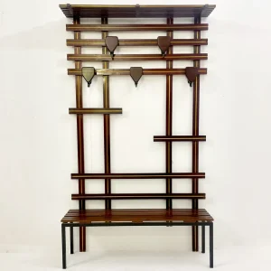Mid Century Modern Wooden Coat Rack