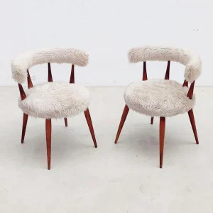 Pair of Scandinavian Mid Century Cocktail Chairs