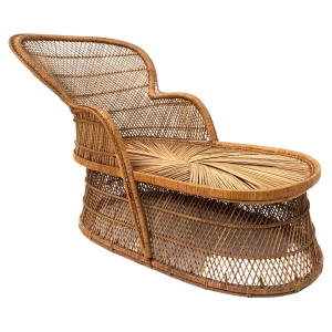 Mid Century Modern Rattan Daybed