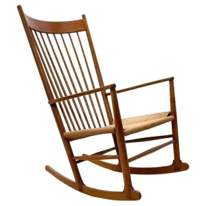Mid Century "J16" Rocking Chair by Hans Wegner