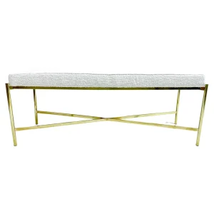 Mid Century Modern Italian Brass Bench