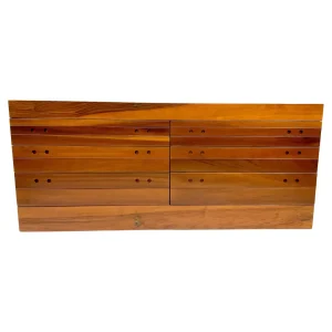 Mid Century Modern Walnut Sideboard with 6 Drawers