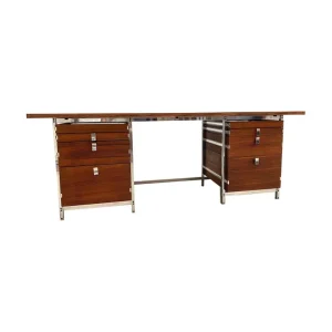 Mid Century Desk by Jules Wabbes for Mobilier Universel