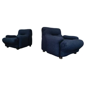 Pair of "Rezia" Lounge Chairs by Emilio Guarnacci & Felix Padovano for 1P