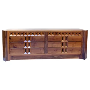 Mid Century Modern Sideboard with Drawers by Guiseppe Rivadossi