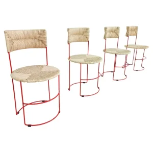 Set of 4 Dining Chairs by Laura de Lorenzo & Stefano Stefani
