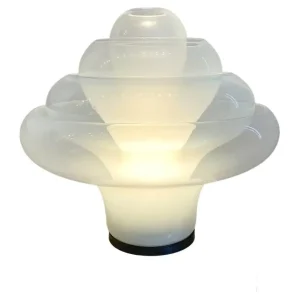 "Lotus" Murano Glass Table Lamp by Carlo Nason for Mazegga