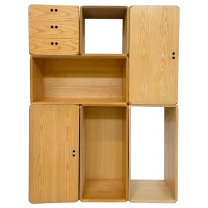 Set of Modular Wooden Cubes by Derk Jan de Vries