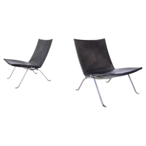 Pair of "PK22" Armchairs by Poul Kjaerholm for E. Kold Christen
