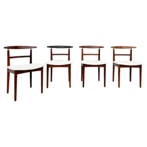 Set of 4 Danish Dining Chairs by Vestervig Eriksen
