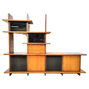 Italian Mid Century Modern Wall Unit by Saporiti