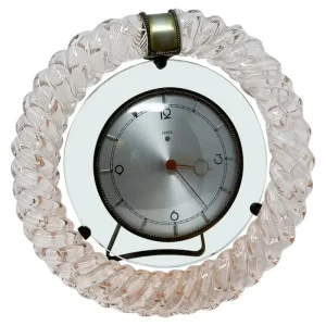 Art Deco Style Murano Glass Desk Clock