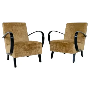 Pair of Bentwood Armchairs by Jindrich Halabala