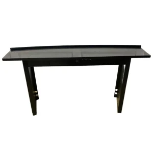 Black Half Moon Shaped Writing Desk