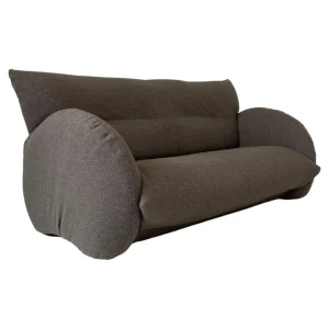 Mid Century Modern Grey Italian Two-Seater Sofa