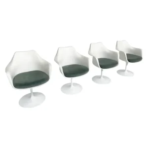 Set of 4 "Tulip" Dining Chairs by Eero Saarinen for Knoll International