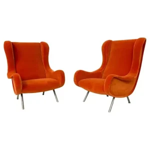 Pair of "Senior" Armchairs by Marco Zanuso for Arlfex