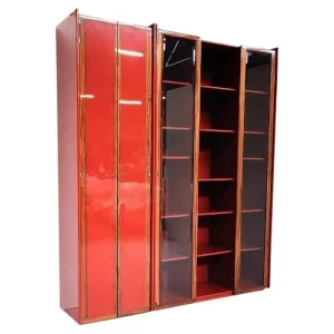Red "Artona" Bookcase by Afra & Tobia Scarpa for Maxalto