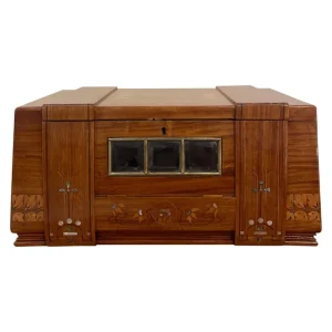 Large Italian "Liberty" Chest in Wood & Mother of Pearl