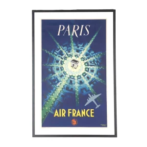 Vintage Air France Paris Arc de Triomphe Poster