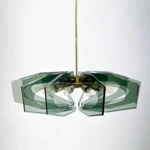 Mid-Century Modern Glass Suspension