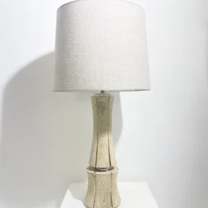 Mid-Century Modern Travertin Table Lamp