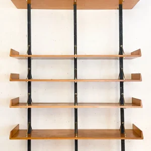 Mid-Century Modern Bookshelf by Angelo Mangiarotti and Bruno Morassutti, Italy, 1950s