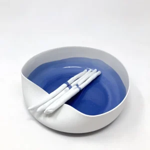 Mid-Century Modern Porcelain Dish by Piet Stockmans, 1991