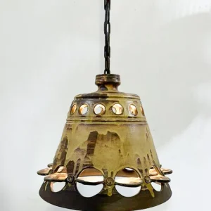 Mid-Century Modern Ceramic Pendant Lamp, Scandinavian, 1960s