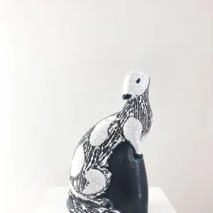Mid-Century Modern Otter Ceramic Sculpture for Primavera, 1920s