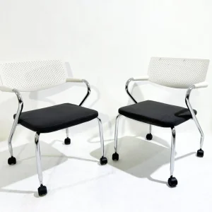 Mid-Century Modern Pair of Armchairs by Antonio Citterio, Italy, 1980s