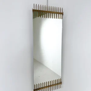 Mid-Century Wall Mirror By Ettore Sottsass, Santambrogio e De Berti, 1950s