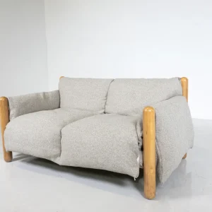 Mid-Century Modern Gambadilegno Sofa by Enzo Mari for Driade, Italy, 1974