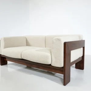 Mid-Century Modern Bastiano Two-Seater Sofa by Tobia Scarpa for Gavina, 1960s - New Upholstery
