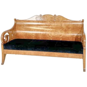 Bench in Birch Veneer, Russia, Early 19th Century