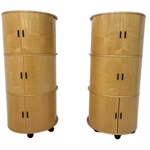 Mid-Century Modern Round Cabinets 'Big O' by Dirk Meylaerts, 1990s