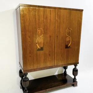 Mid-Century Swedish Wooden Cabinet, 1940s