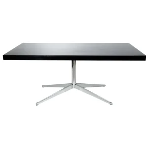 Double Sided Desk in Black Lacquered by Florence Knoll, 1960s