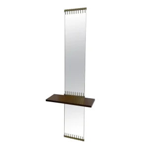 Mid-Century Modern Mirror by Ettore Sottsass for Santambrogio e De Berti, 1950s
