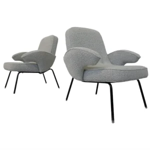 Mid-Century Pair of Armchairs, 1950s - New upholstery