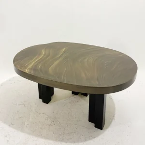 Mid-Century Brass Coffee Table by Christian Krekels, Belgium, 1970s