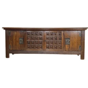 Mid-Century Sideboard in the style of Guillerme and Chambron, Solid Oak