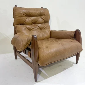 Mid-Century Armchair by Jean Gillon, Wood Art, Brasil, 1950s