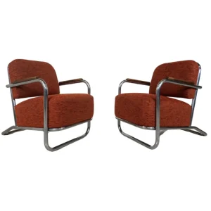 Pair Of Bauhaus Armchairs, Hynek Gottwald - 1930s