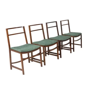 Set of 8 Mid-Century Modern Dining Chairs by Renato Venturi for MIM, 1950s