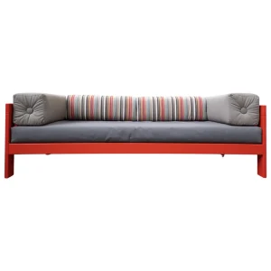 Mid-Century Orange "Califfo" Sofa by Ettore Sottsass, Poltronova, Italy, 1960s