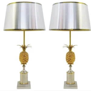 Pair Of Pineapple Lamps Jansen Style